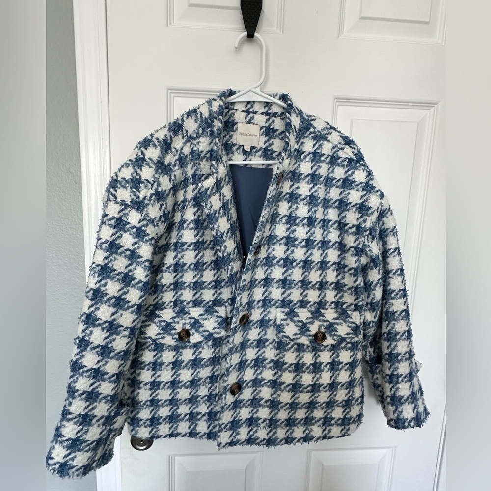 Favorite Daughter The Timeless Houndstooth Button Jacket - Picture 2 of 5